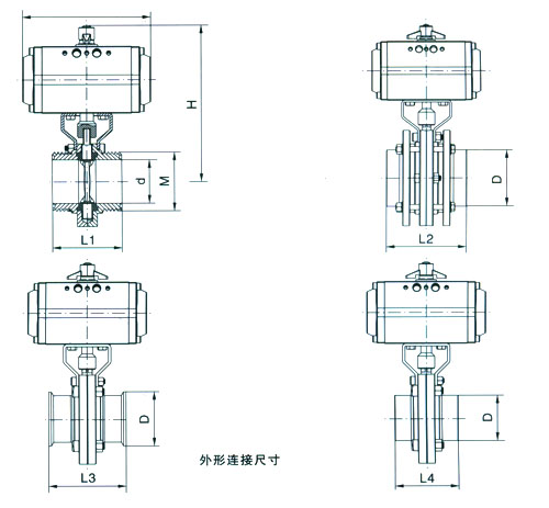電動衛(wèi)生級蝶閥(圖1)